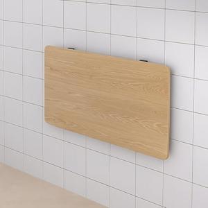 MM MELISEN Wall Mounted Desk 40x20 Inch (101x50cm) Fold Down, Solid Wood Folding Table for Small Spaces, Laundry Floating Table