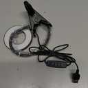 Glooglitter 4 Pcs Clip on Light 48 LEDs USB Ring Light with 3 Color Modes and 10 Brightness Dimmable, Eye Protection, 360 Flexible Neck for Desk, Headboard, Reading