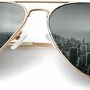 KALIYADI Classic Aviator Sunglasses for Men Women Driving Sun glasses Polarized Lens UV Blocking (Pack of 1) Blackish Green, 62 Millimeters