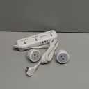 European Travel Plug Adapter Kit with USB Ports, Universal Extension Cord 5 FT, USA to European, UK Plug Adapter for Travel & Life, Accepts Type A/B/C/D/E/F/G/H/I/J/K/L/N/O Plugs, White