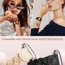 Minyee Compatible with Apple Watch Band Braided 41mm 40mm 38mm 42mm 44mm 45mm 46mm 49mm Women,Solo Loop Stretchy Slim Elastic Woven Cute Bracelet Strap for iWatch Series 10 9 Ultra SE 8 7 6 5 4 3 2 1