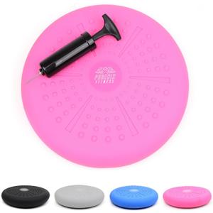 Phoenix Fitness Wobble Cushion - Non-Slip Stability Cushion for Core Strength with Hand Pump - Balance Disc for Adults Physio and Rehab - Sensory Wiggle Seat for Kids