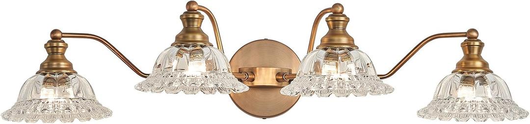 Brass 4 Light Vanity Lights for Bathroom Vanity Light Fixtures Bathroom Light Fixture