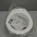 Carex Toilet Seat Riser With Quick-Lock, Raised Toilet Seat Adds 4 Inches of Height to Toilet - Toilet Seat Lifter With 300 Pound Weight Capacity, Slip-Resistant