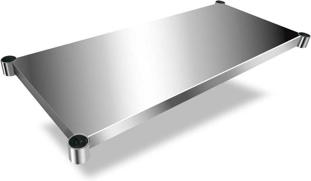 Stainless Steel Under Shelf for Work Table 24"x48", Accessory for Stainless Steel Prep & Work Table