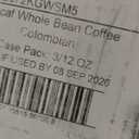 AmazonFresh Decaf Colombia Whole Bean Coffee, Medium Roast, 12 Ounce (Pack of 2). BBD sep/08/2026