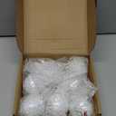 Set of 8 Christmas Cardinal Ornaments - Glass Winter Tree Decorations With Red Berries, Green Leaves - Vintage Blown Glass Ball Hanging Red Bird White Cardinal