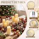 Retisee 120 Pcs Flameless Pillar Candles Bulk LED Candles with Remote Timer