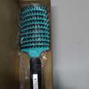 KTKUDY Detangling Brush Boar Bristles Hairbrush Make Hair Shiny & Healthier Curved and Vented Detangler Brush for Women Men Kids Wet & Dry Hair (Light green)