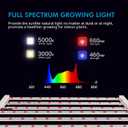 600W LED Grow Lights for Indoor Plants Full Spectrum, Foldable Growing Lamp, 4x4ft Coverage, 6 Bar Diodes Dimmable Daisy Chain Bar Style Grow Light for Indoor Growing