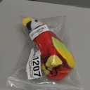 D-Fokes 2PCS Pirate Costume Accessories, Red Stuffed Shoulder Parrot & Black Skull Print Eye Patch for Kids and Adults, Halloween Pirate Outfit Cosplay Party Props Dress-Up