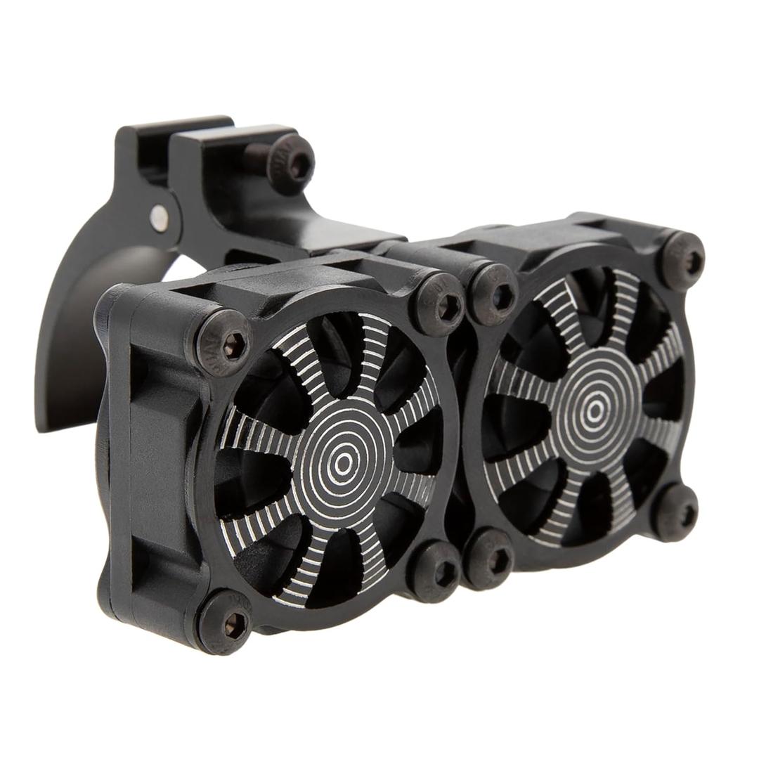 DKKY RC Motor Cooling Fan Heatsink 18000RPM 36mm for ARRMA Axial Traxxas 1/6 1/8 1/10 RC Models with 3650 Motor (Black)