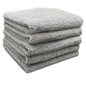 Freebird 400 Edgeless Microfiber Towels, 16x16 inches, for Quick Detailers, Waterless Wash, Spray Waxes for Touch Ups, 70/30 Premium Korean Microfiber, 400 GSM, Ice Gray, (6 Pack)