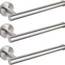 NearMoon Hand Towel Holder/Towel Ring, Thicken Stainless Steel Hand Towel Bar for Bathroom, Rustproof Wall Mounted Towel Rack, Contemporary Style Bath Accessories, 9 Inch (3 Pack, Brushed Nickel)