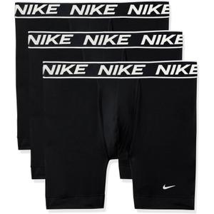Nike Men's All Day Micro Stretch Boxer Brief Underwear (3-Pack) (Black/Black/Black) Large