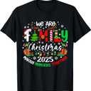 Family Christmas 2025 Matching Outfit Xmas Squad Santa T-Shirt, Size: L