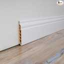 Art3d Wall Baseboard Molding Trim 8-Pack of 56 x 3.2 in., High Impact Polystyrene Skirting Board - Installed with Glue - White