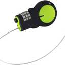 Lewis N. Clark Cable Luggage Lock | TSA Approved | Travel Or Bike Lock | Set Your Own Combination | 30-inch Retractable Steel Cable | Green