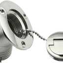 Marine Deck Filler/ Fill Keyless Cap 316 Stainless Steel Elbow Boat Accessories Yacht Hardware (Type: Diesel, 50mm/2inch)