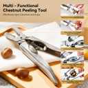 FIRE HIVE Metal Nutcracker, 304 Stainless Steel Chestnut Cutting Tool, Multi functional Dried Fruit Bottle Opener Suitable for Kitchen