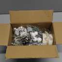 JJIALEIXI 2PCS Small Christmas Tree,11" Artificial Little Potted Mini Tabletop Tree Christmas Decorations, for Wedding Holiday Indoor Xmas Party Winter Decor (White/Green/Silver).