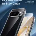 FNTCASE for Google Pixel 10 Case: Pixel 10 Pro Case Google 9/9 Pro Non-Yellowing Clear Slim Case | Rugged Anti-Drop Shockproof Scratch Protective Thin Transparent Crystal Cell Phone Cover (Clear)