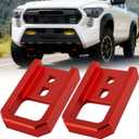 Tow Hooks for Tacoma 2024-2026/4Runner 2025-2026, Car Tow Hooks Compatible with Toyota Tacoma Accessories 2024-2026/4Runner 2025-2026/Land Cruiser 250 2024-2025 (Red)