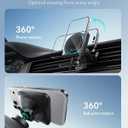 ESR for 15W MagSafe Car Mount Charger with CryoBoost, Phone Cooling MagSafe Car Charger, Air Vent/Dashboard Wireless Charging for iPhone 17e/17/16/15/14/13/12, S26/S25 Series, Pixel 10, Fast Charger
