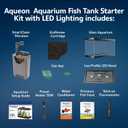 Aqueon Aquarium Starter Kit with Smart Clean Filtration and LED Lighting, Freshwater and Saltwater Fish, 20-Gallon
