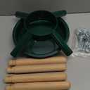 Blissun Christmas Tree Stand, Christmas Tree Holder, Xmas Tree Base Stand for Real Trees, Fits up to 8FT Real Trees, Green