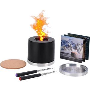 Table Top Firepit |Tabletop Fire Pit Bowl for Table Portable Smores Firepit Great for Indoor & Outdoor Small Table Top Fire Pit Bowl Gifts for Everyone Concrete Portable Tabletop Fireplace