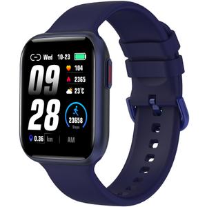 BRIBEJAT Smart Watch for Men Women (Answer/ Make Call), HD 1.75" Zinc Alloy Case Smartwatch, Waterproof Fitness Tracker Pedometer SpO2/ Heart Rate/ Sleep Monitor, Compatible with iPhone Android Phone