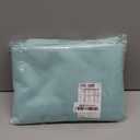 RYB HOME Blackout Curtains for Bathroom - Thermal Insulated Light Block Small Window Curtains, Back Tab Top Coastal Drape for Kitchen Kids Bedroom Home Office, Wide 42 x Long 45 inches, Aqua, 2 Panels