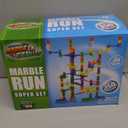 Marble Genius Marble Run - 150 Complete Pieces Maze Track Toys for Adults, Teens, Toddlers & Kids Aged 4-8 Years Old, (85 Translucent Marbulous Pieces + 65 Glass-Marble Set), Super Set
