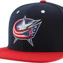 ZHATS NHL Officially Licensed Adjustable Snapback Hat Flat Bill Z11 Icon Two Color (One Size)