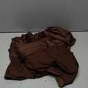 Memoriesea Women's Elegant Sleeveless One Shoulder Bodycon Evening Cocktail Maxi Dress Brown Size XL