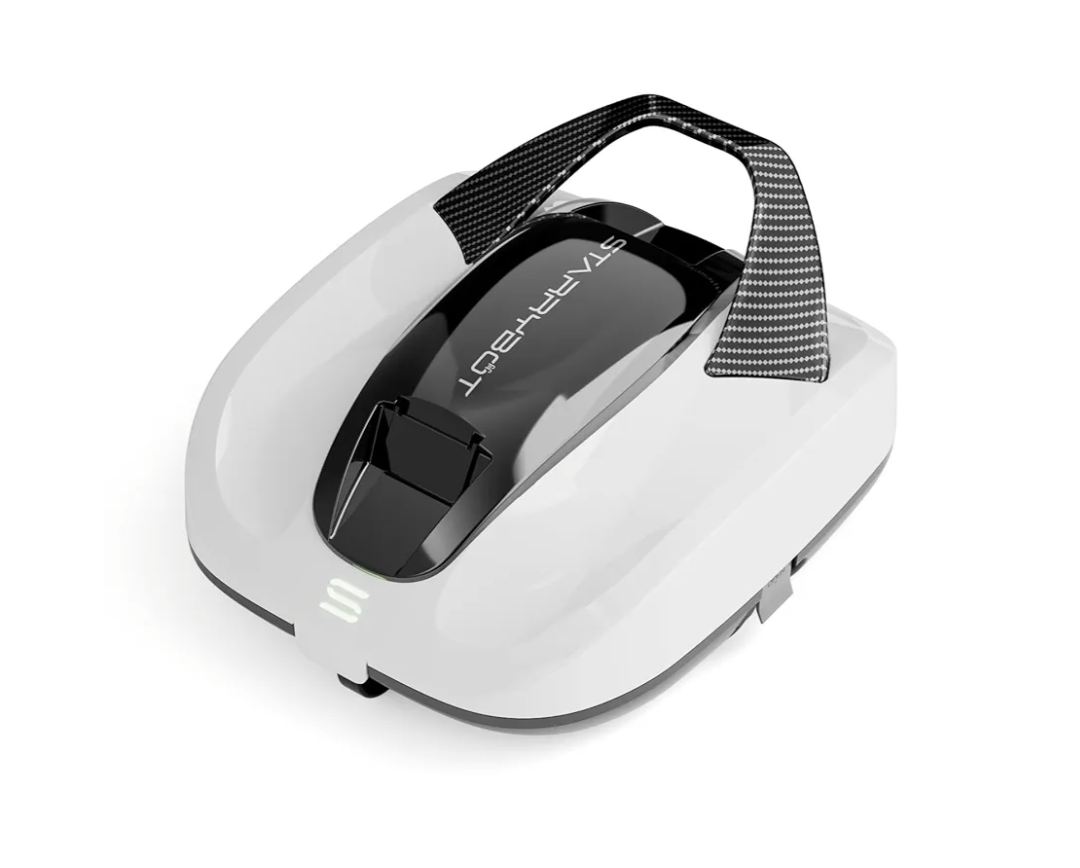 Cordless Robotic Pool Cleaner, Portable Swimming Robotic Pool Vacuum Self-Parking Technology,150Mins Runtime,Pool up to 900 Sq.Ft, Ideal for Above-Ground Pools