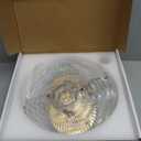 Kitchen Pendant Lights, 9.1 Inch Clear Lampshade Hanging Pendant Light Golden Adjustable Pendant Lighting for Kitchen Island Industrial Pendant Light (240mm)