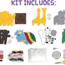 2 x Peachy Keen Crafts Kids Sewing Kit, Learn to Sew for Ages 8-12, Beginner Felt Craft Kit, Make 6 Fun Stuffed Animals and A Pin Cushion, Teach Basic Stitches