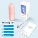 3-in-1 Portable Mini Fan, Power Bank & Flashlight, Ultra Lightweight Pocket Fan with 3 Speeds, 2000mAh USB Rechargeable for Travel/Camping/Outdoor, Gifts for Women & Kids (Pink)