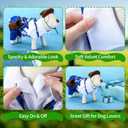 Dog Golf Costume with Golf Bag and Clubs Halloween Funny Pet Costumes Dog Cosplay Outfits Halloween Holiday Pet Party Supplies for Small Medium Large Dogs (S(Neck Girth: 9-12", Chest Girth: 17"))