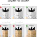 Solar Post Cap Lights, 4.7" Outdoor Solar Lamp 1 Pack, Fence Column Light Waterproof for Outside 5x5 6x6 Vinyl Wood Posts, Deck Garden Patio Yard Table Lantern 3000K Pillar Landscape Lighting