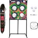 Franklin Sports Target Toss Games - Kids Football + Baseball Target Toss Games for Indoors + Outdoors - Fun Football + Baseball Throwing Games for Kids - Includes Targets + Mini Toy Balls