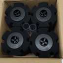 AQUANEAT Aquarium Sponge Filter Breeding Fry Betta Shrimp Nano Fish Tank 4pcs (M Large up to 50Gal)