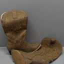 HISEA Rollda Cowboy Boots for Women Cowgirl Boots Ladies Western Embroidery Pointy Toe (7, Tan)