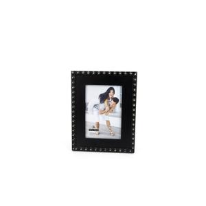Malden International Designs 4x6 Beaded Black Picture Frame