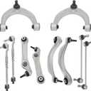 10Pcs Front Control Arm & Ball Joint Assembly Sway Bar Link for BMW