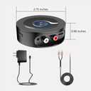 Bluetooth 5.2 Receiver for Home Stereo, RCA & 3.5mm AUX Out Put, Wireless Audio Adapter for Stereo Receiver&Amplifier, Low Latency HiFi Music Streaming