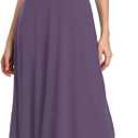 Urban CoCo Women's Vintage Short Sleeve High Waist Flared Midi Casual Summer Dress (Large)