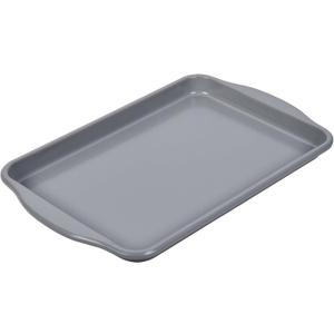 Sheet Pan 13 x 9 Inch, Non-Stick Rimmed Naturally Slick Ceramic Coating Cookie Sheet Pan for Oven Roasting Meat Bread Battenberg Pastries - Gray